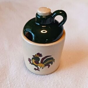 VINTAGE METLOX JAM & MUSTARD BOWL WITH LID POPPYTRAIL CALIFORNIA PROVINCIAL